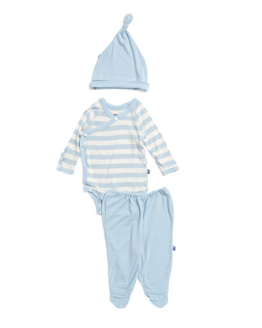Kickee Pants Pond 3pc Kimono Set