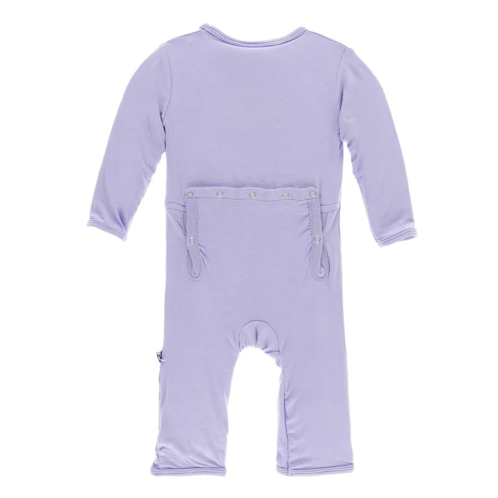 Kickee Pants Lilac Solid Coveralls back