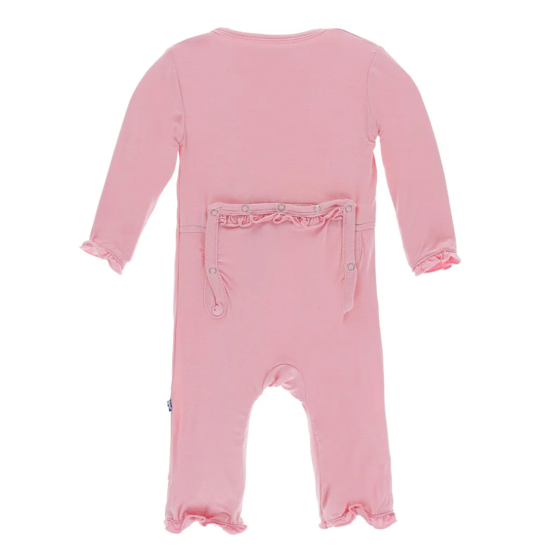 Kickee Pants Lotus Solid Ruffle Coveralls back