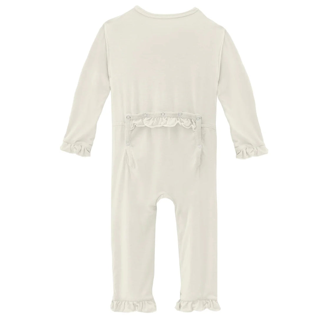 Kickee Pants Natural Ruffle Coveralls back