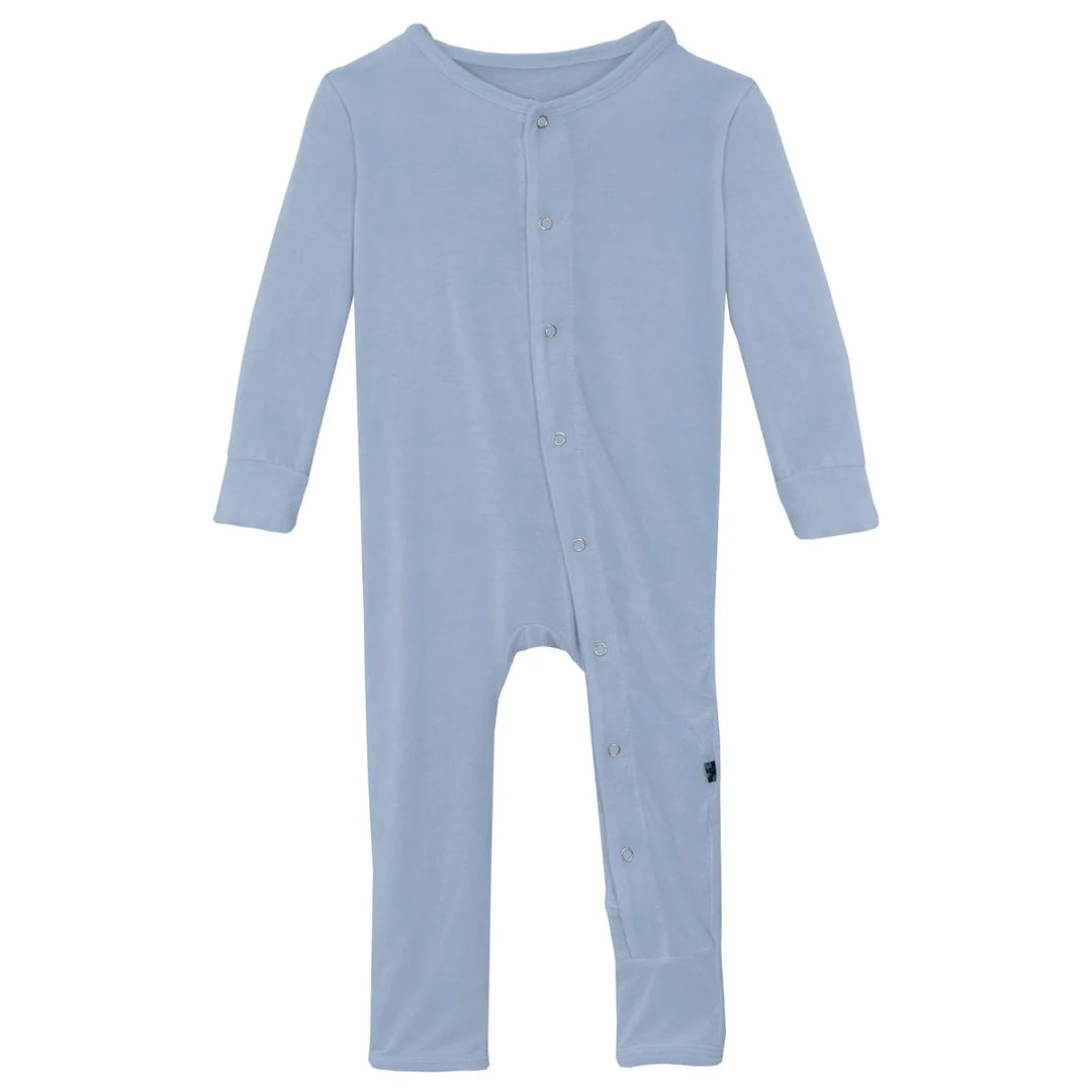 KIckee Pants Solid Coveralls in Pond