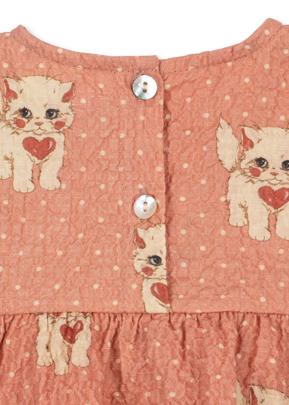 Konges Slojd Elin Ciao Miao Baby Dress buttons