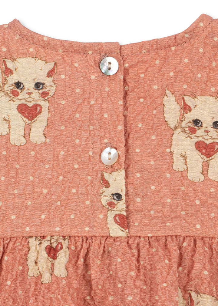 Konges Slojd Elin Ciao Miao Baby Dress buttons