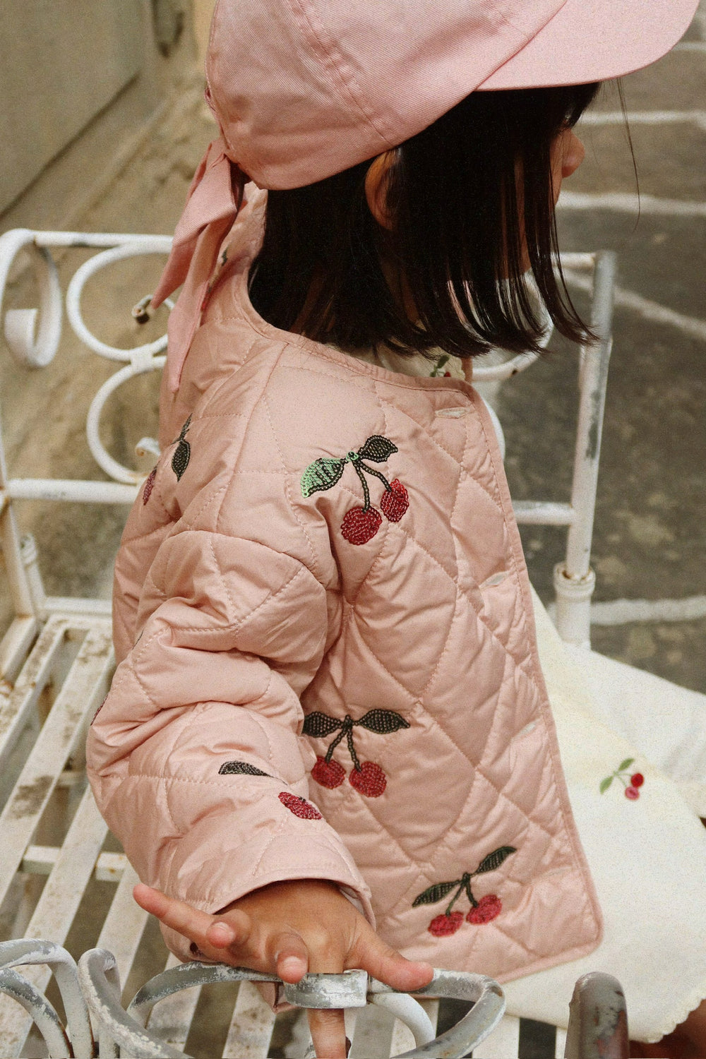 Konges Slojd Flora Cherry Sequin Jacket model