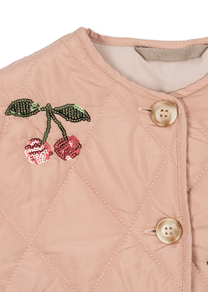 Konges Slojd Flora Cherry Sequin Jacket detail
