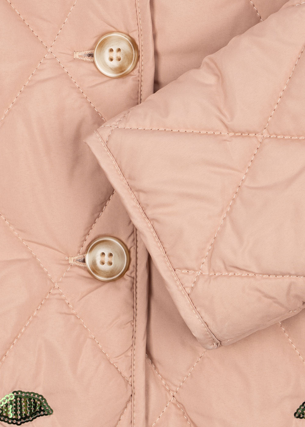 Konges Slojd Flora Cherry Sequin Jacket cuff