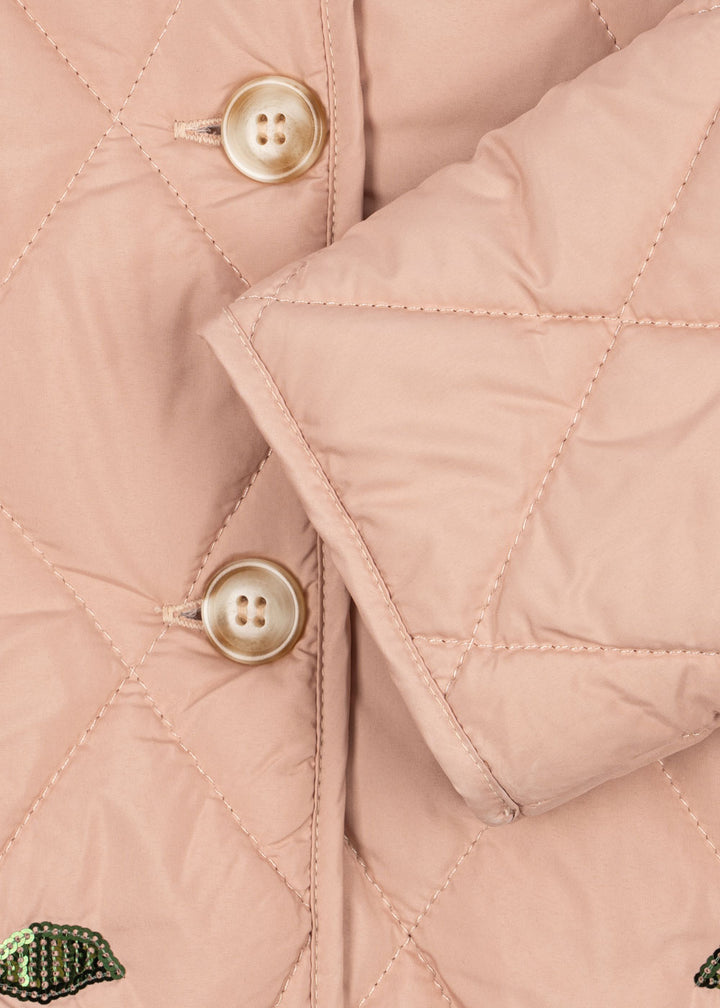 Konges Slojd Flora Cherry Sequin Jacket cuff