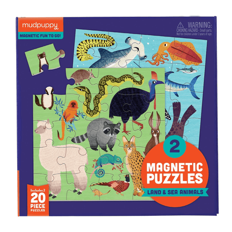 Mudpuppy Cats & Dogs Magnetic Puzzle