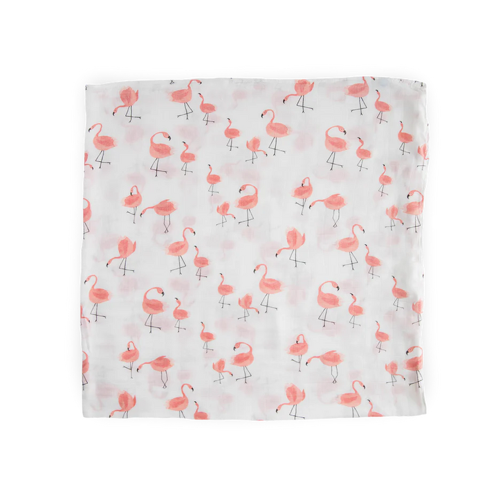 Little Unicorn Pink Ladies Deluxe Swaddle open
