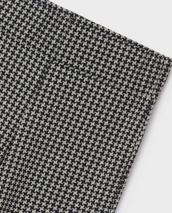 Mayoral Flared Houndstooth Pants detail