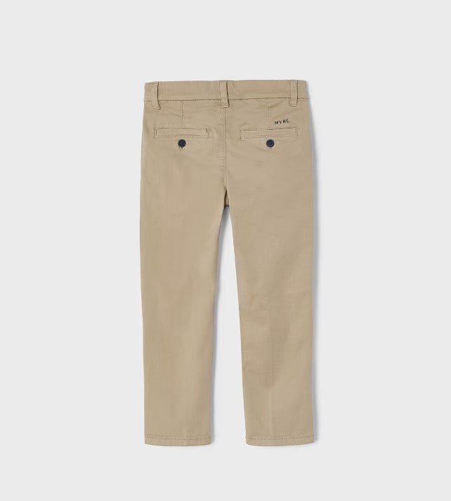 Mayoral Dark Cream Twill Pants back