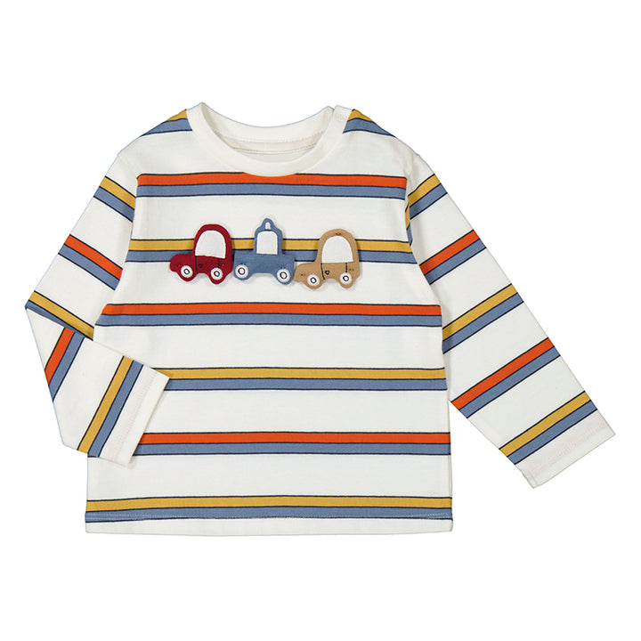 Mayoral Striped t-shirt with cars