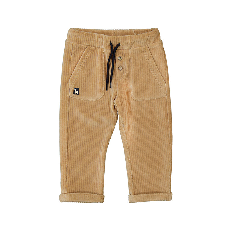 Mayoral Toffee Ribbed Pants