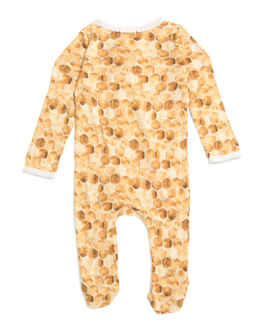 Milkbarn Honeycomb Footie back