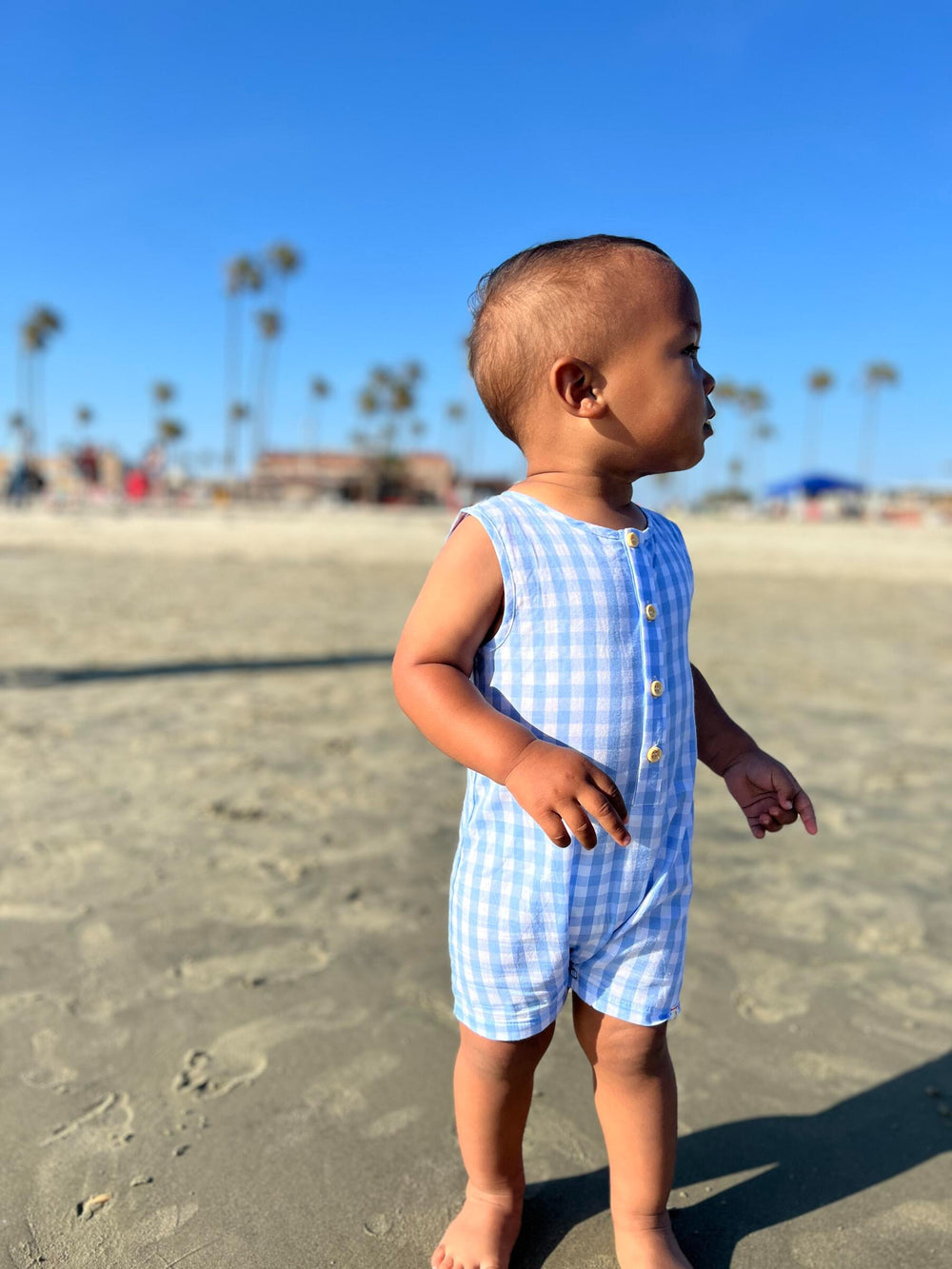 Me and Henry Cabin Romper model