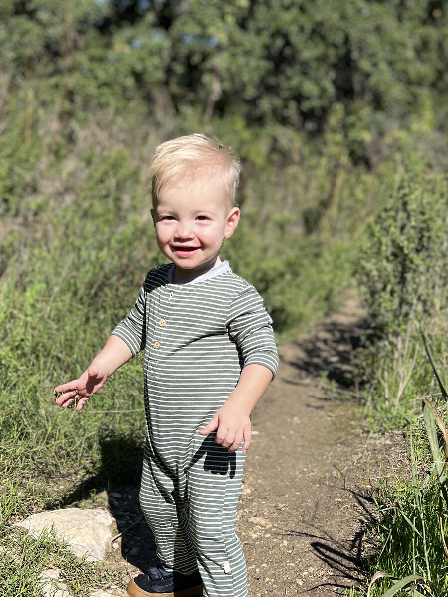 Me & Henry Niota Henley Romper model