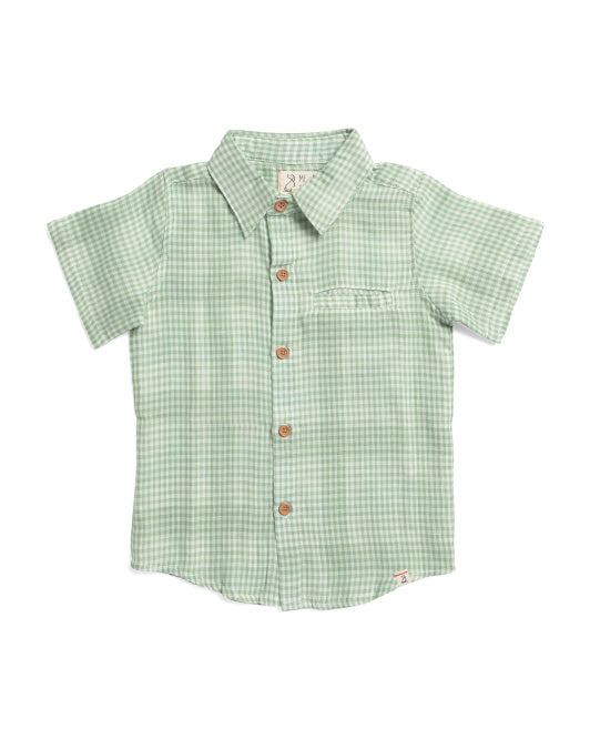 Me & Henry Green Plaid Shirt