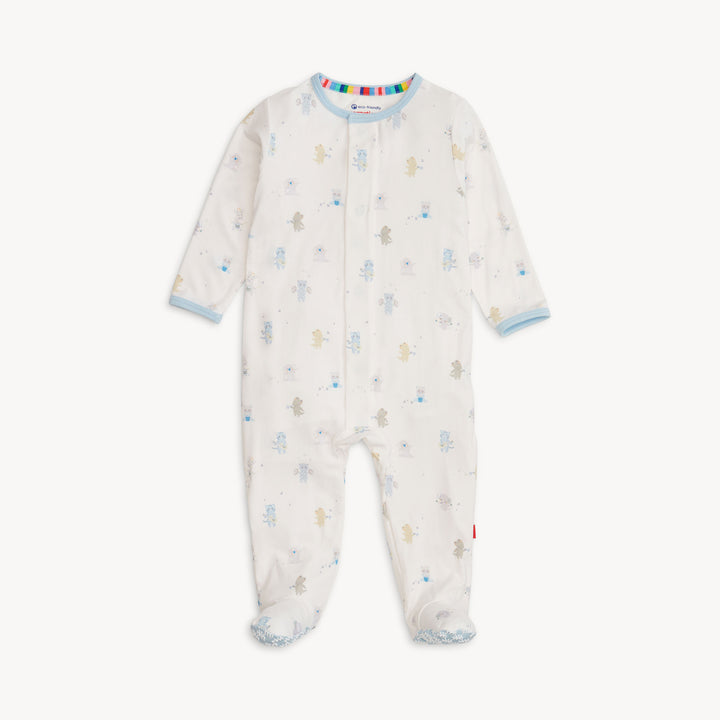 Magnetic Me Blue Baby Beats Footie