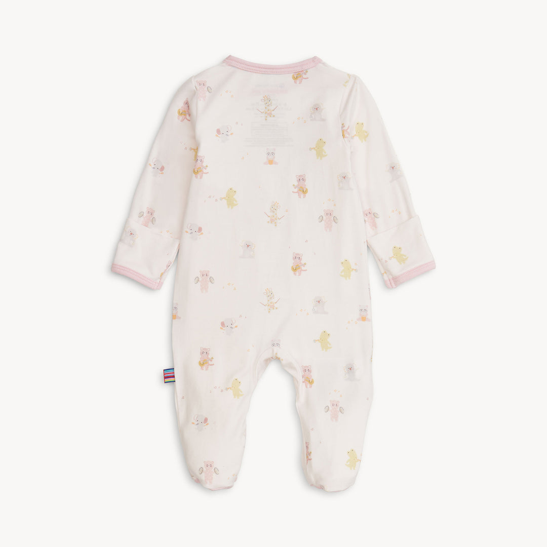 Magnetic Me Pink Baby Beats Footie back