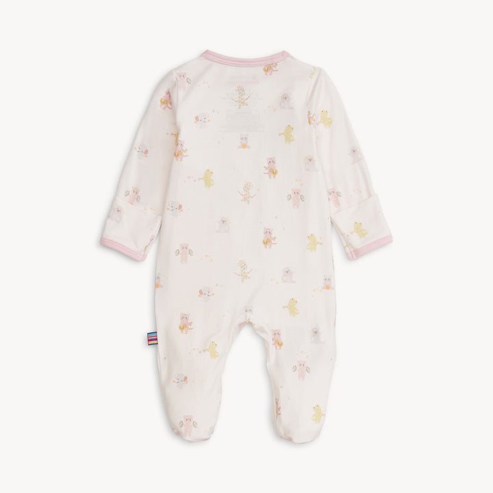 Magnetic Me Pink Baby Beats Footie back