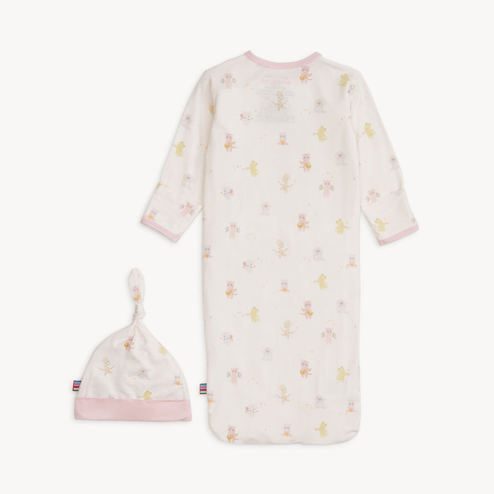Magnetic Me Pink Baby Beats Gown & Hat Set back