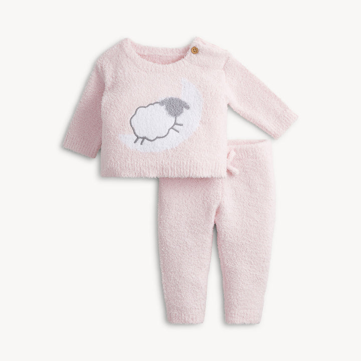 Pink Sheep Chenille Set