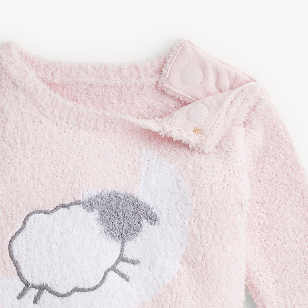 Pink Sheep Chenille Set