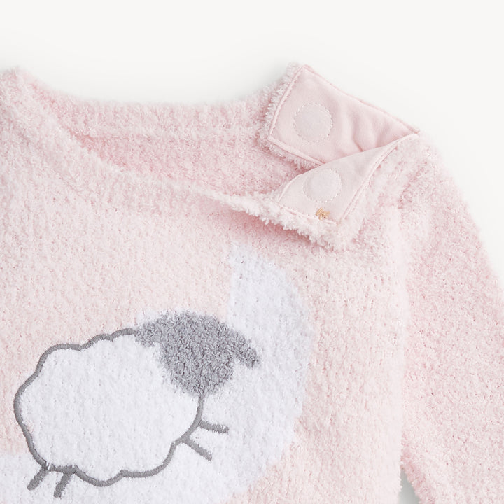 Pink Sheep Chenille Set