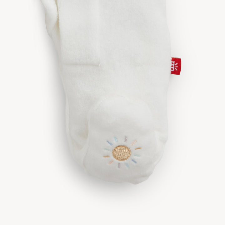 Magnetic Me Embroidery Giraffe Velour Footie foot