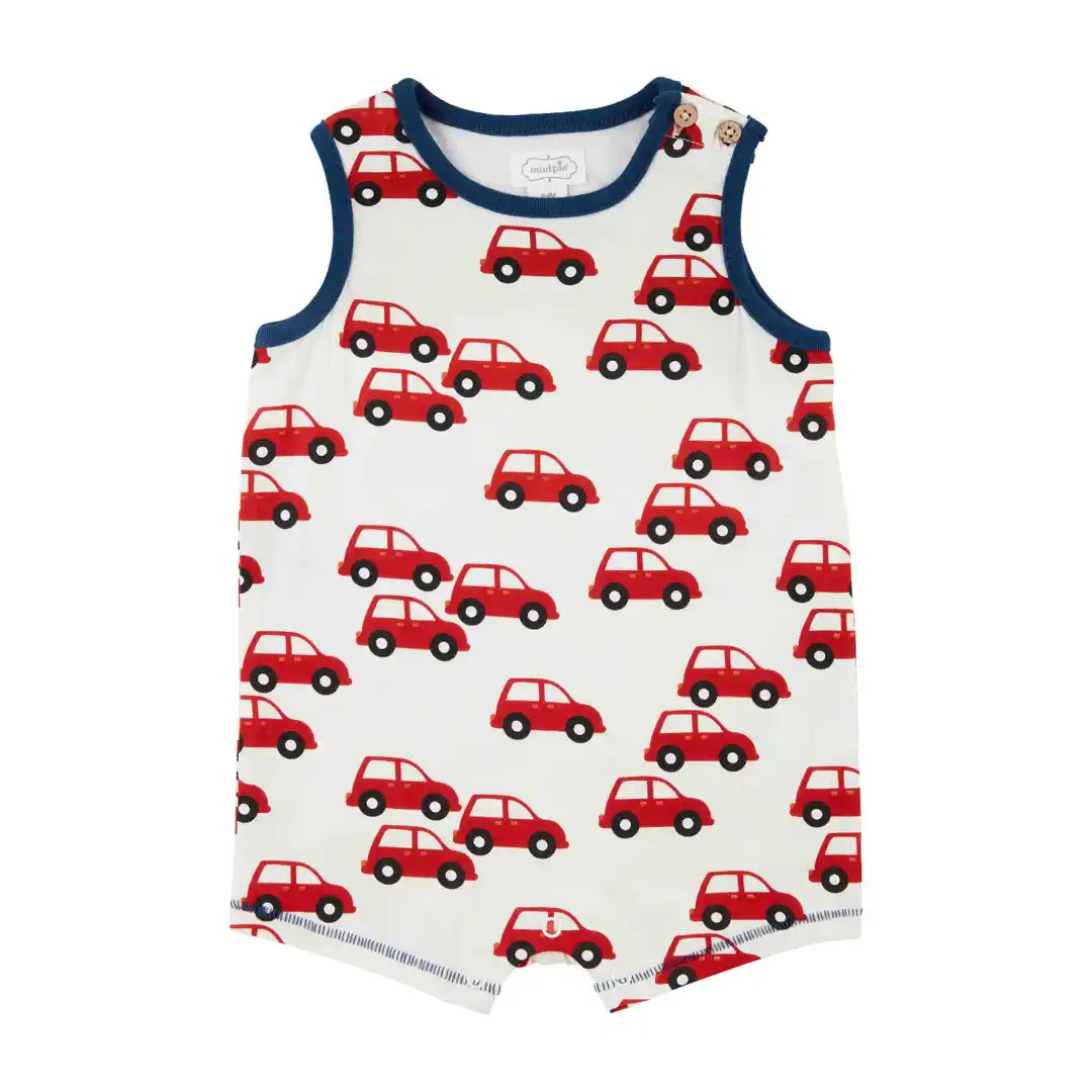 Mud Pie Red Car Shortie