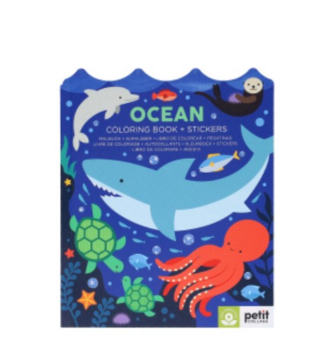 Ocean Coloring Book & Stickers