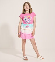 Hatley Summer Waves Layered Skirt model