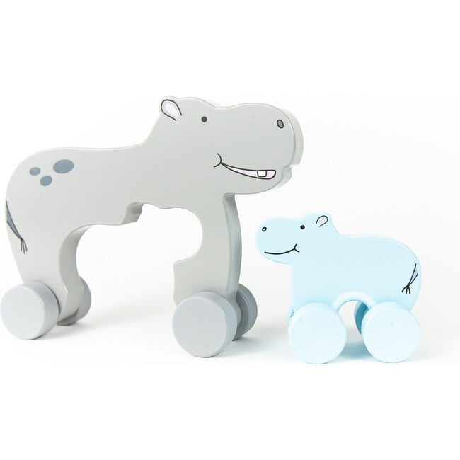 Big & Little Hippo Push Toy