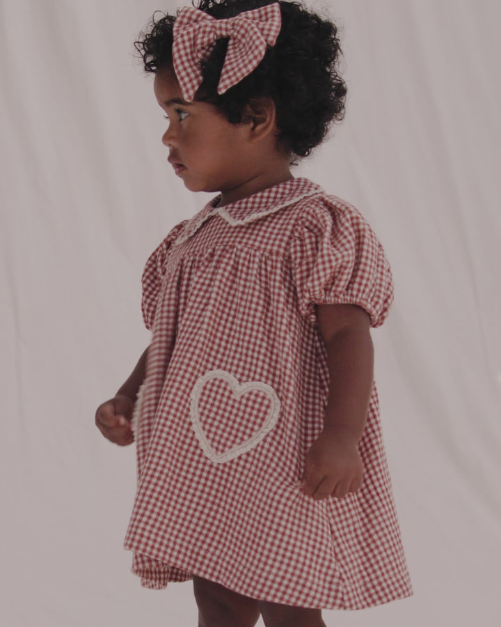 Coraline Red Gingham Baby Dress