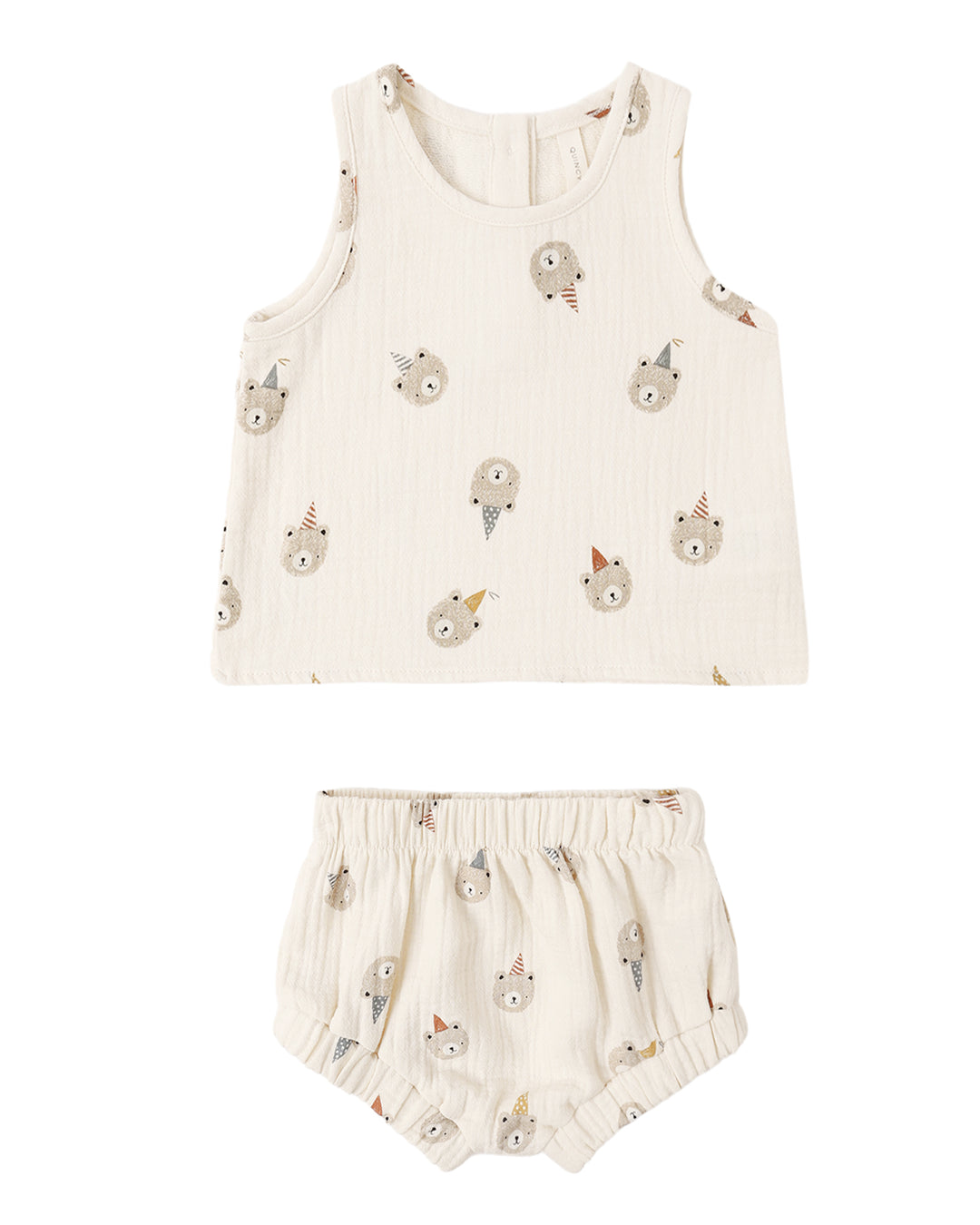Quincy Mae Party Bears Tank Set