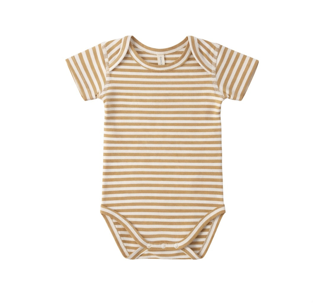 Quincy Mae Honey Stripe Bodysuit