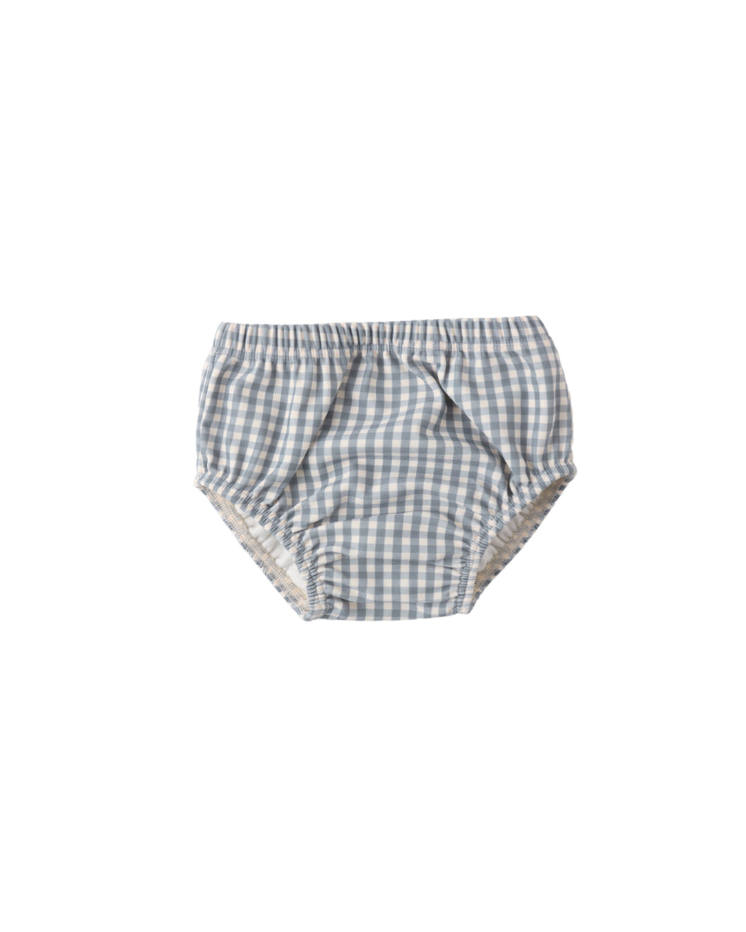 Quincy Mae Ocean Gingham Swim Diaper