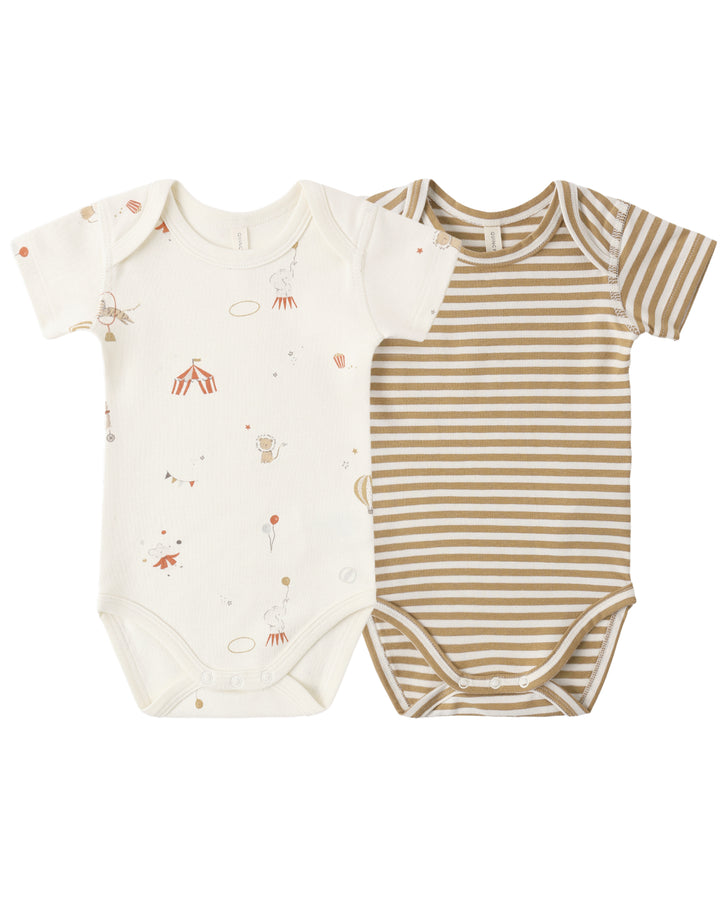 Carnival and Honey Striped 2pc Bodysuit Set
