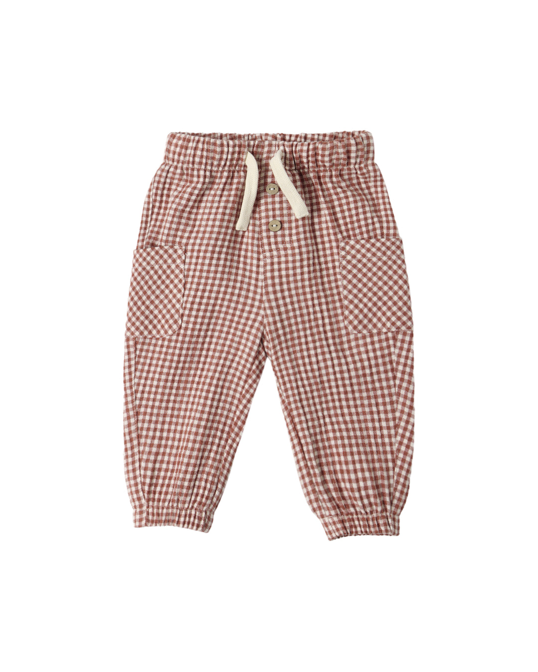 Quincy Mae Red Gingham Luca Pants