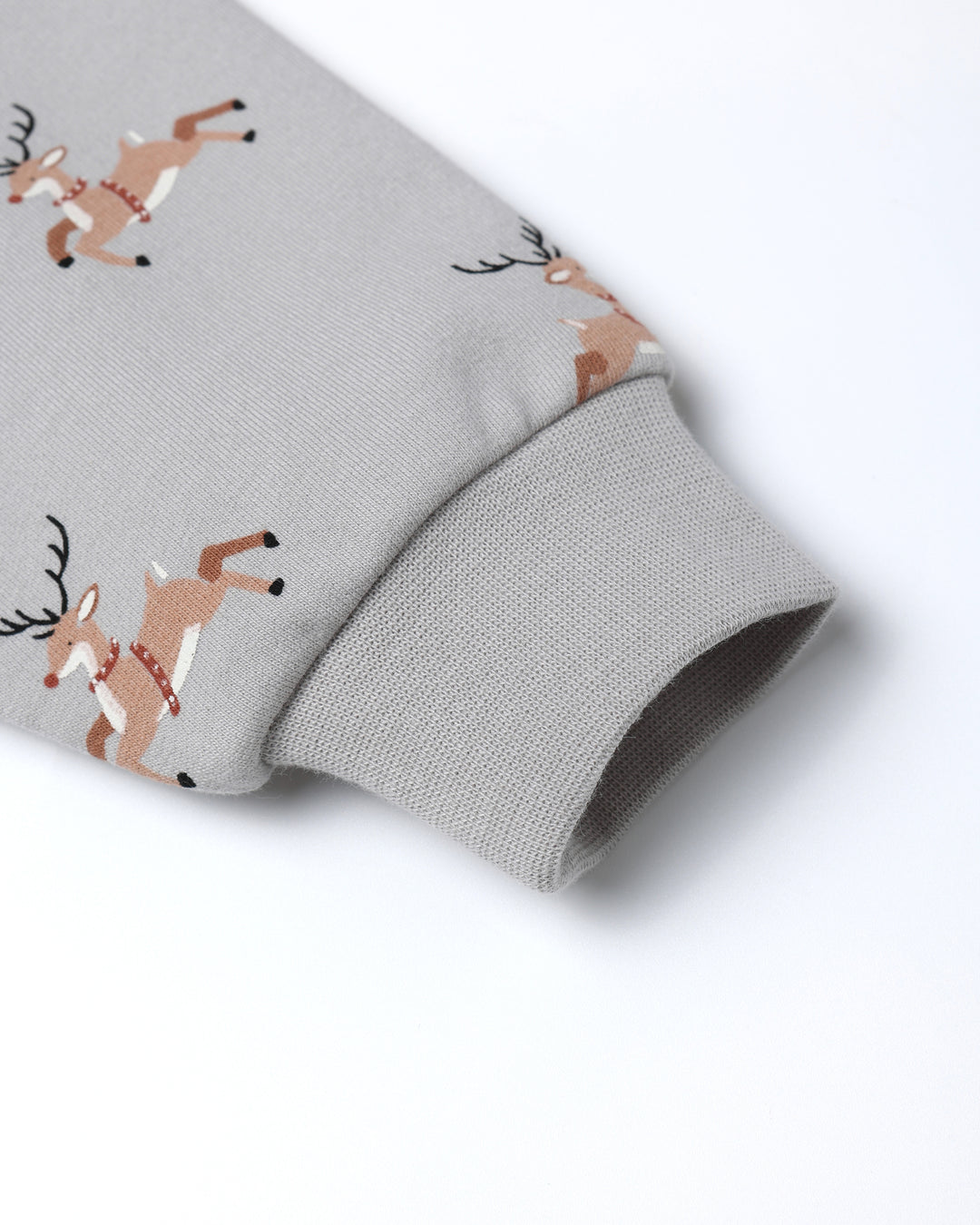 Quincy Mae Reindeer Relaxed Sweatshirt detail