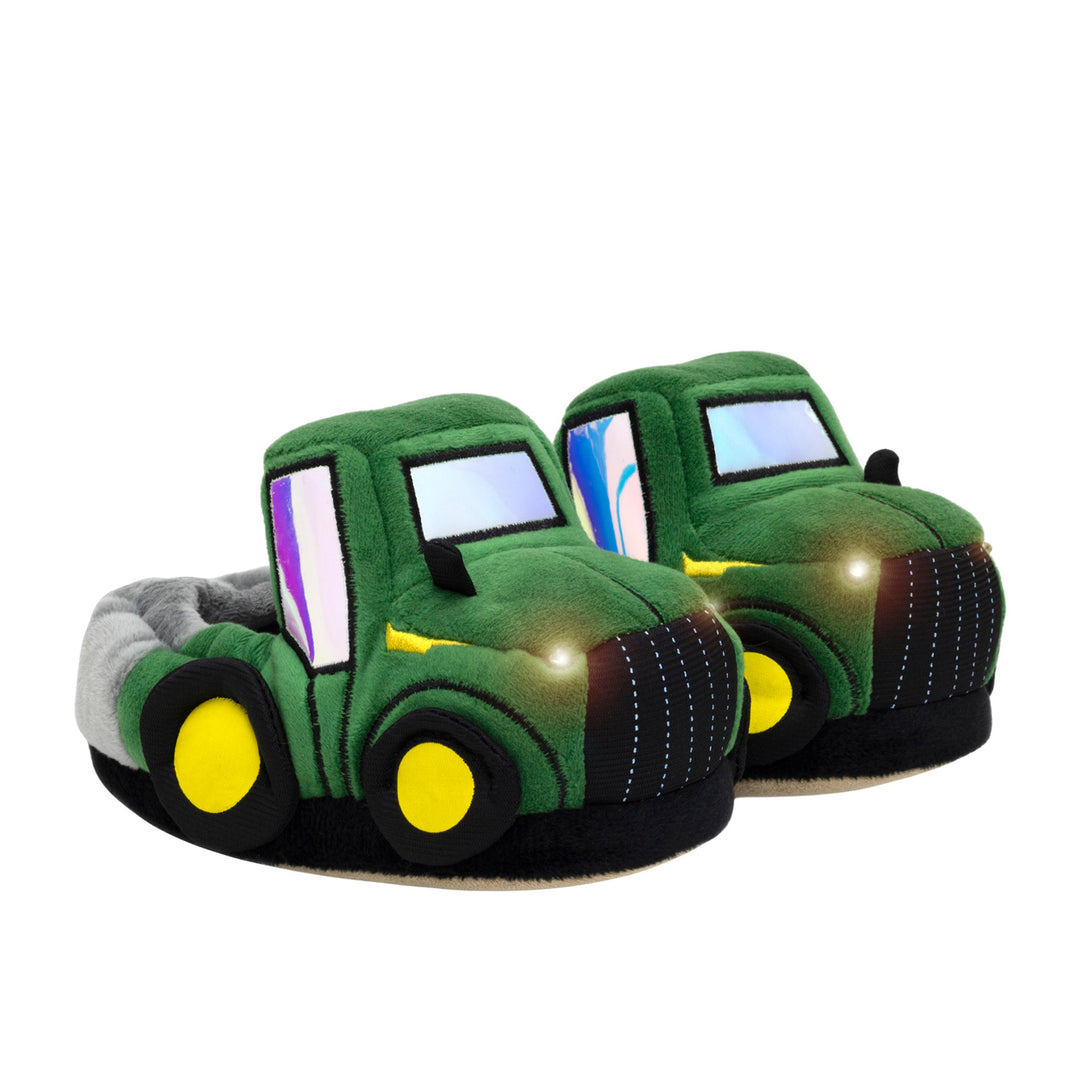 Robeez Tractor Light Up Slippers lit