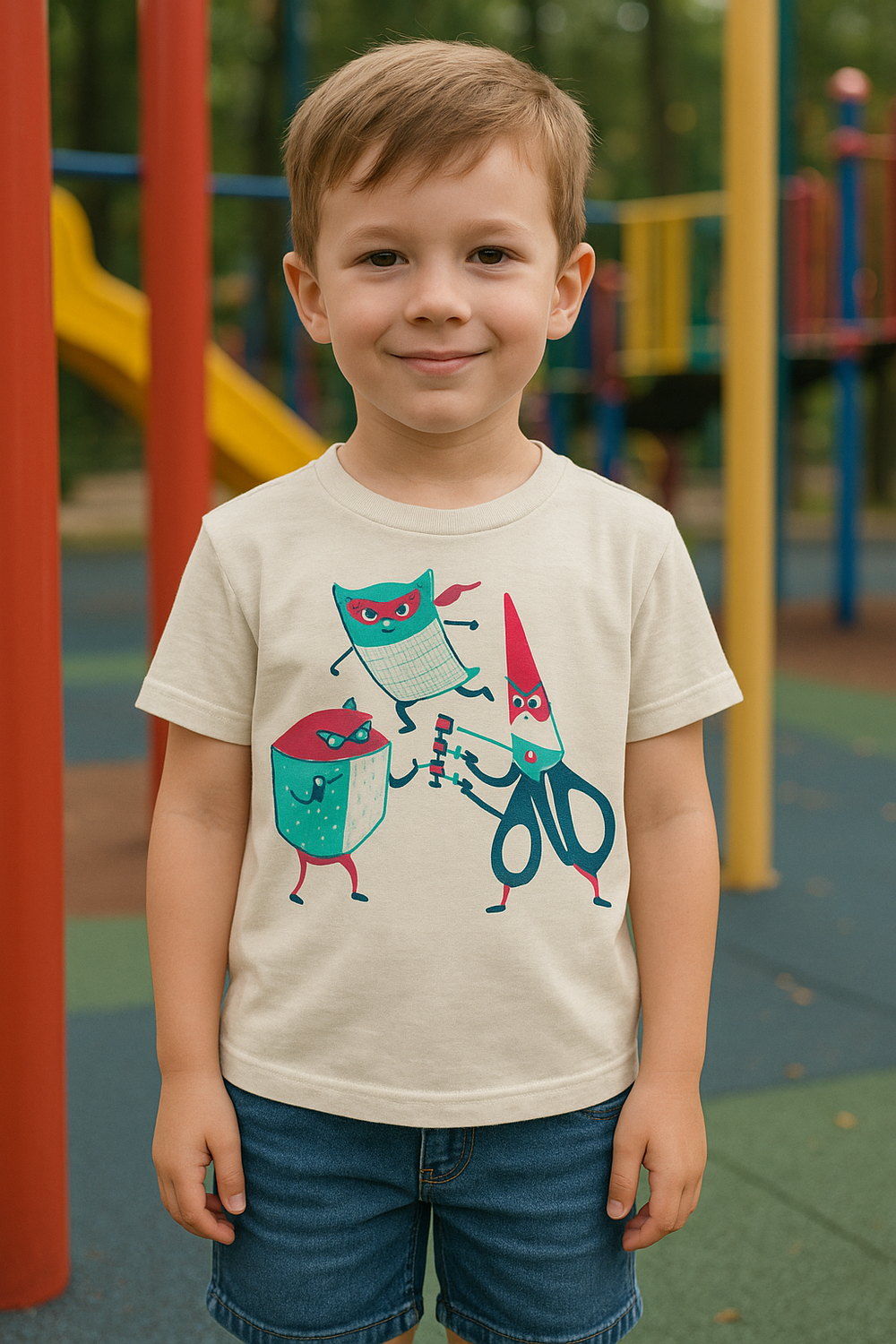 Factory 43 Rock, Paper, Scissors Tee model