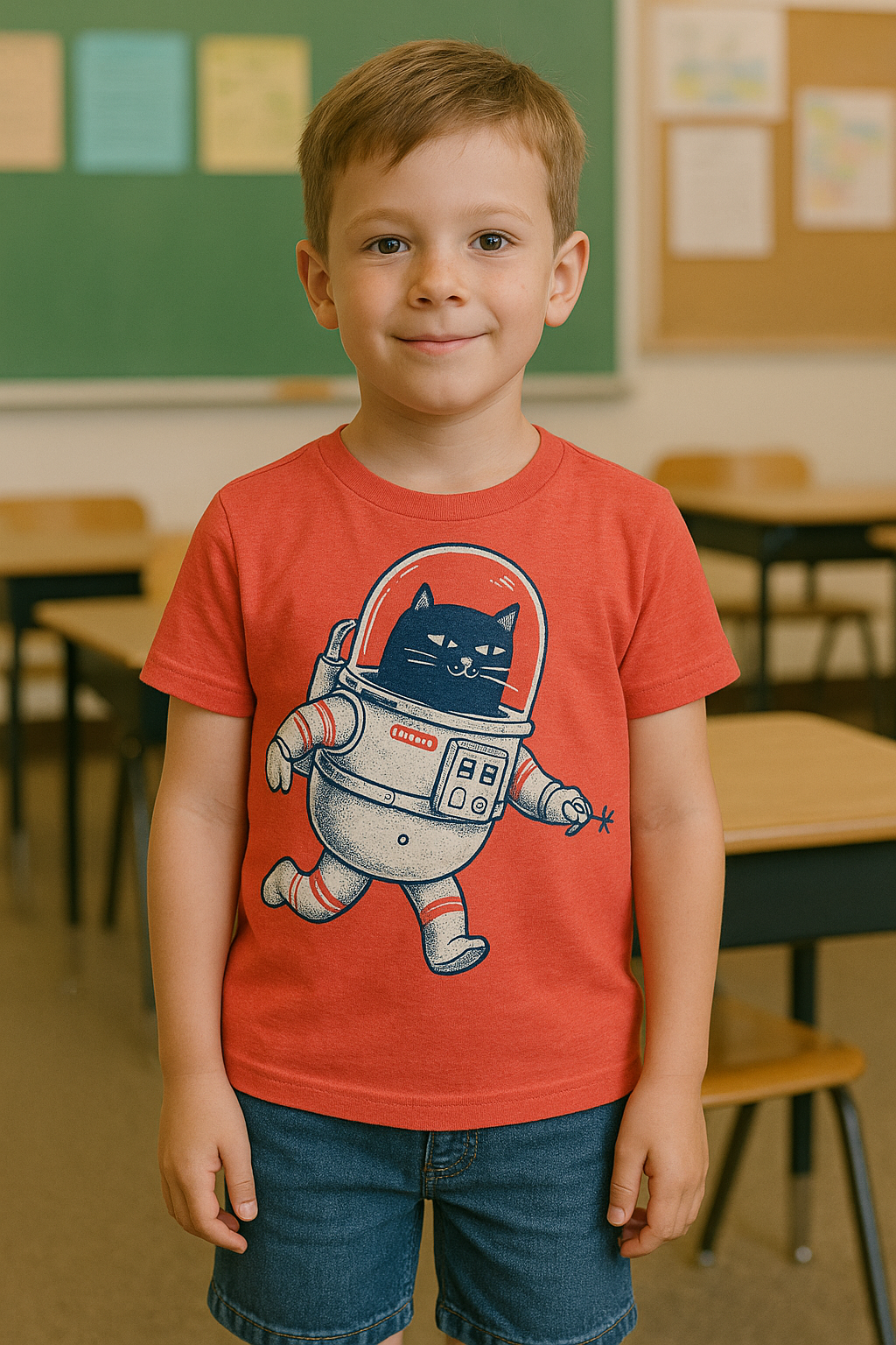 Factory 43 Space Cat Tee model