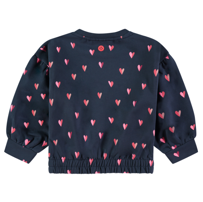 Stains & Stories Hearts All Over Sweatshirt back