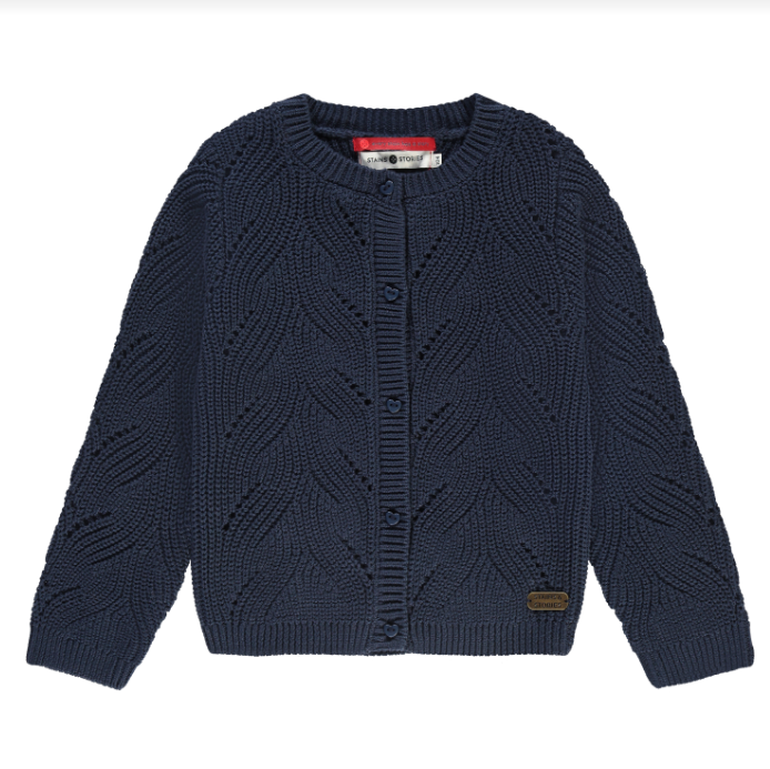 Stains & Stories Indigo Waves Cardigan