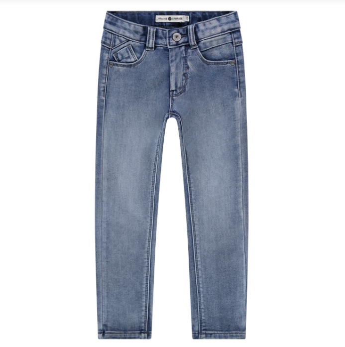 Stains & Stories Jogg Jeans in Blue Denim