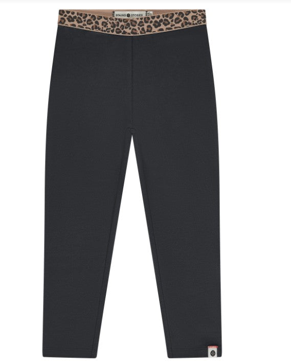 Stain & Stories Leopard Band Leggings