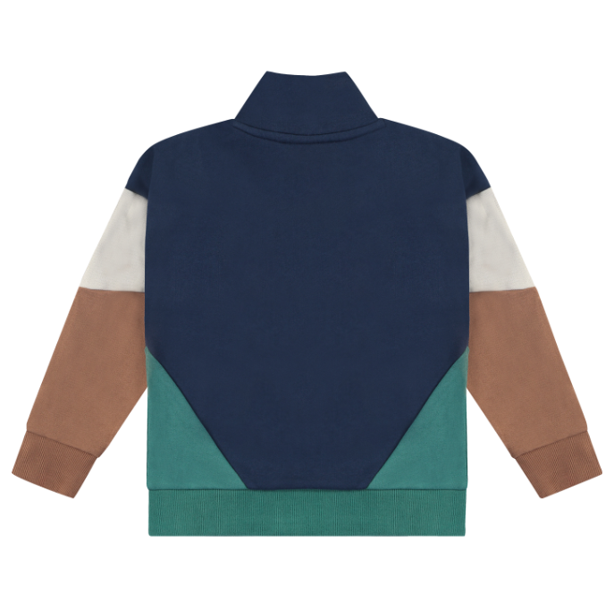 Stains & Stories Color Blocked Sweatshirt back