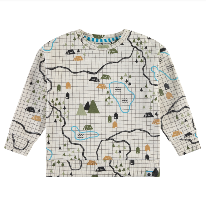 Stains & Stories Trail Map Sweatshirt