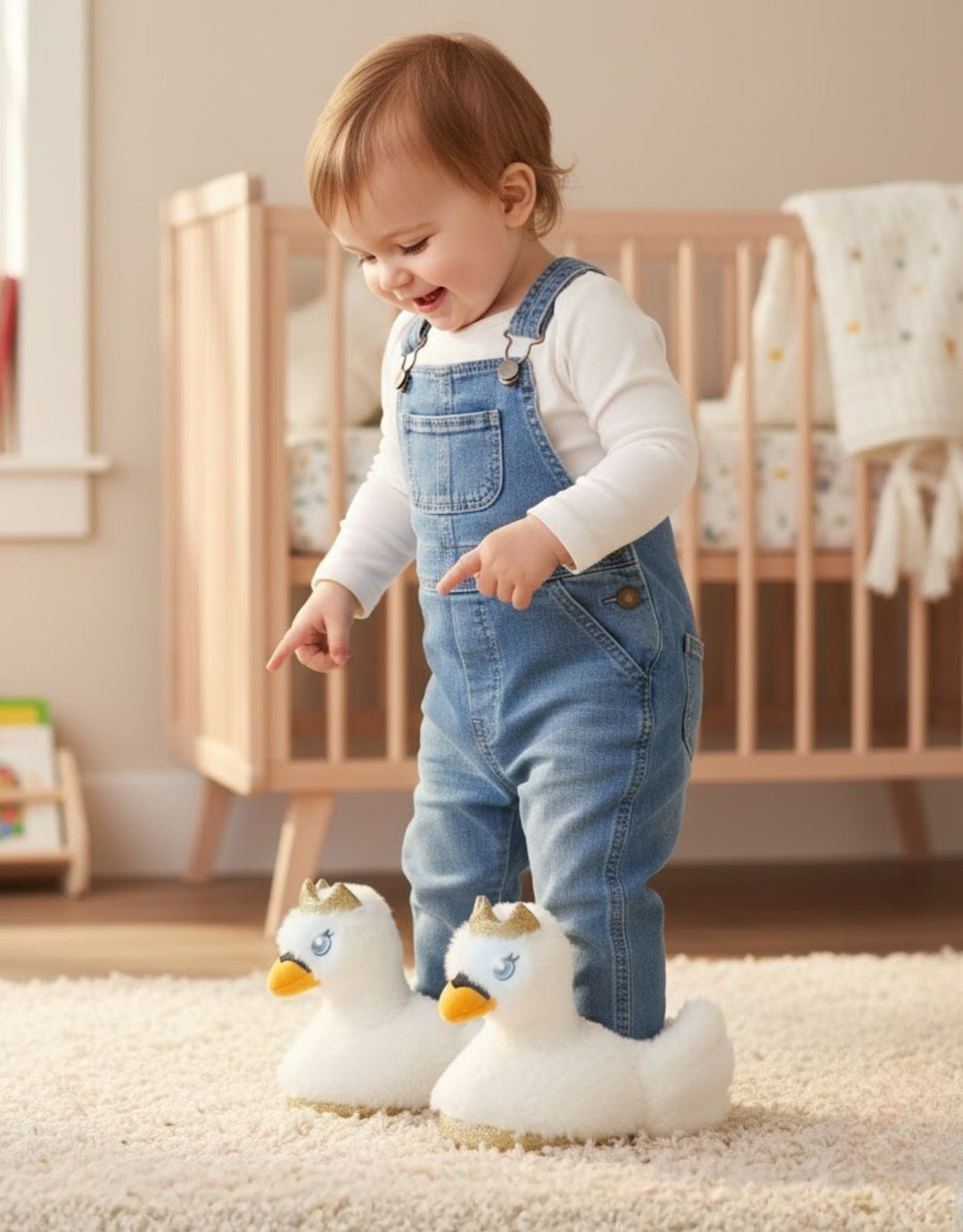 Robeez Swan Princess Light Up Slippers model